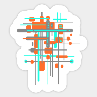 Bauhaus Architecture - Abstract Sticker